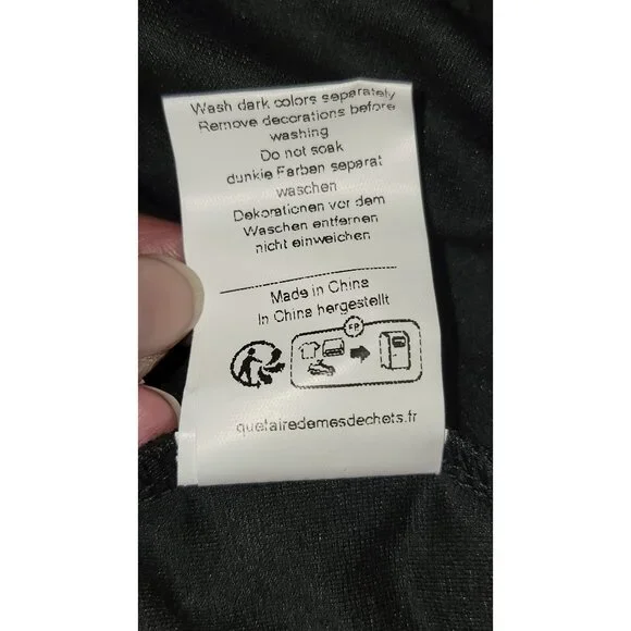 Grace Karin Womens Black Sheer Sleeve V-Neck Dress Size L - Picture 5 of 5